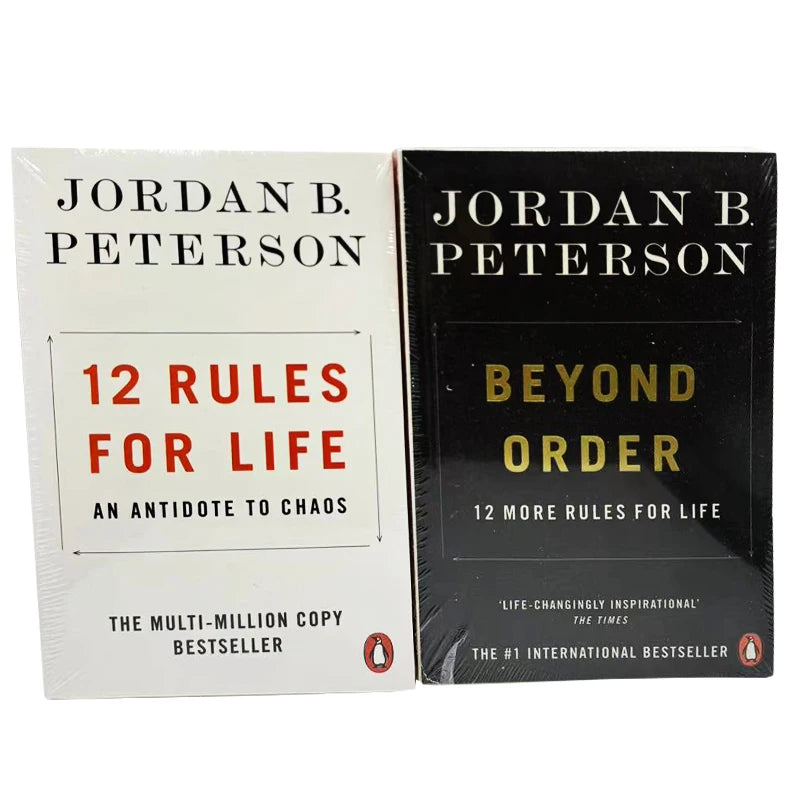 2 Books 12 Rules for Life/beyond Order By Jordan B. Peterson in English Paperback Book