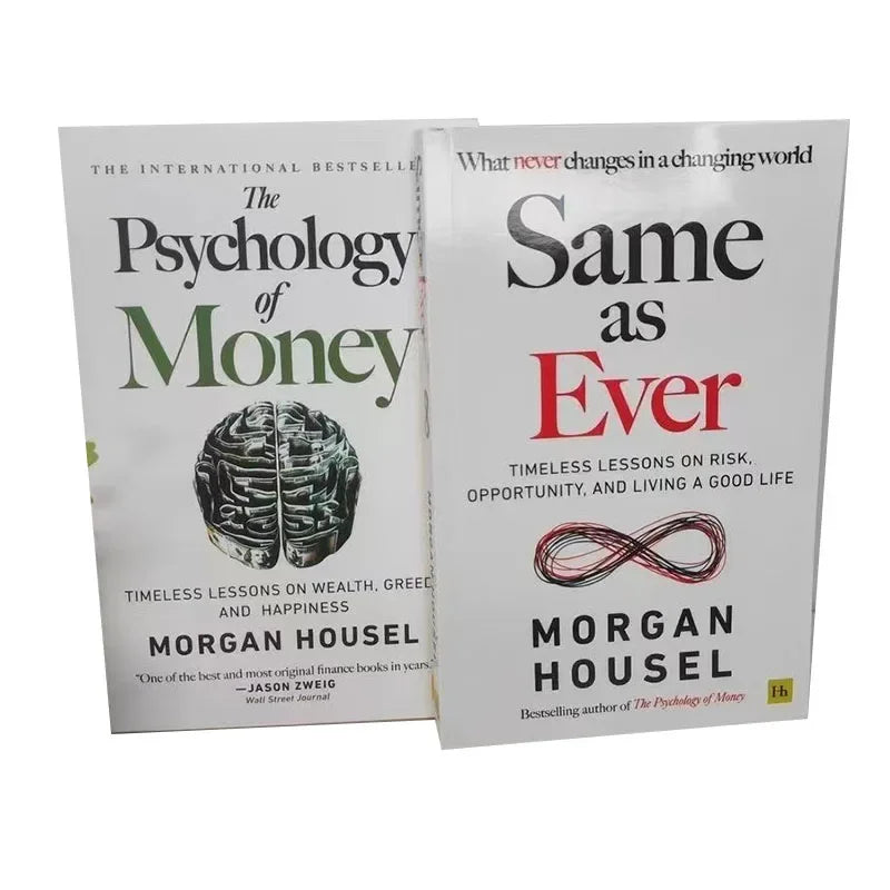 2 Books/set By Morgan Housel The Psychology of Money and Same As Ever Book in English Paperback